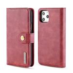 For iPhone 11 Pro DG.MING Crazy Horse Texture Flip Detachable Magnetic Leather Case with Holder & Card Slots & Wallet (Red)
