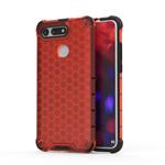 Shockproof Honeycomb PC + TPU Case for Huawei Honor V20(Red)