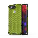 Shockproof Honeycomb PC + TPU Case for Huawei Honor V20(Green)