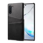 Suteni Calf Texture Back Cover Protective Case with Card Slots for Galaxy Note 10(Black)