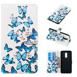 Colored Drawing Marble Pattern Horizontal Flip PU Leather Case with Holder & Card Slots & Wallet For LG Stylo 5(Little Butterflies)