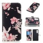 Colored Drawing Marble Pattern Horizontal Flip PU Leather Case with Holder & Card Slots & Wallet For Huawei P30(Azalea)