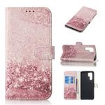 Colored Drawing Marble Pattern Horizontal Flip PU Leather Case with Holder & Card Slots & Wallet For Huawei P30 Pro(Rose Gold)