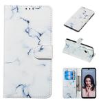 Colored Drawing Marble Pattern Horizontal Flip PU Leather Case with Holder & Card Slots & Wallet For Huawei P30 Lite / Nova 4e(White)