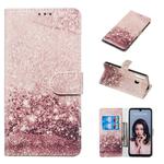 Colored Drawing Marble Pattern Horizontal Flip PU Leather Case with Holder & Card Slots & Wallet For Huawei P30 Lite / Nova 4e(Rose Gold)