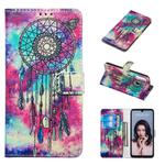 Colored Drawing Marble Pattern Horizontal Flip PU Leather Case with Holder & Card Slots & Wallet For Huawei P30 Lite / Nova 4e(Butterfly Wind Chimes)