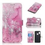 Colored Drawing Marble Pattern Horizontal Flip PU Leather Case with Holder & Card Slots & Wallet For Xiaomi Redmi 6 Pro / Mi A2 Lite(Seawater)