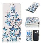 Colored Drawing Marble Pattern Horizontal Flip PU Leather Case with Holder & Card Slots & Wallet For Xiaomi Redmi 6 Pro / Mi A2 Lite(Little Butterflies)