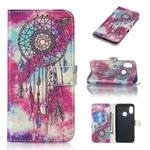 Colored Drawing Marble Pattern Horizontal Flip PU Leather Case with Holder & Card Slots & Wallet For Xiaomi Redmi 6 Pro / Mi A2 Lite(Butterfly Wind Chimes)