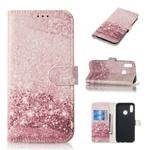 Colored Drawing Marble Pattern Horizontal Flip PU Leather Case with Holder & Card Slots & Wallet For Huawei Honor 10 Lite(Rose Gold)