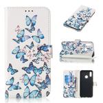 Colored Drawing Marble Pattern Horizontal Flip PU Leather Case with Holder & Card Slots & Wallet For Huawei Honor 10 Lite(Little Butterflies)