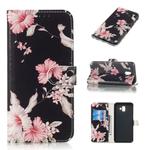 Colored Drawing Marble Pattern Horizontal Flip PU Leather Case with Holder & Card Slots & Wallet For Galaxy J6+(Azalea)