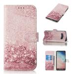 Colored Drawing Marble Pattern Horizontal Flip PU Leather Case with Holder & Card Slots & Wallet For Galaxy S10(Rose Gold)