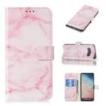 Colored Drawing Marble Pattern Horizontal Flip PU Leather Case with Holder & Card Slots & Wallet For Galaxy S10(Pink)