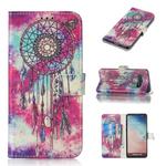 Colored Drawing Marble Pattern Horizontal Flip PU Leather Case with Holder & Card Slots & Wallet For Galaxy S10(Butterfly Wind Chimes)