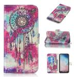 Colored Drawing Marble Pattern Horizontal Flip PU Leather Case with Holder & Card Slots & Wallet For Galaxy S10e(Butterfly Wind Chimes)