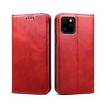 Suteni Calf Texture Horizontal Flip Leather Case with Holder & Card Slots & Wallet for iPhone 11(Red)