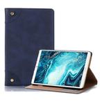 Retro Book Style Horizontal Flip Leather Case with Holder & Card Slots & Wallet for Huawei MediaPad M6 8.4 2019(Dark Blue)