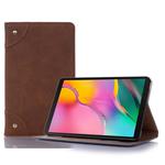 Retro Book Style Horizontal Flip Leather Case with Holder & Card Slots & Wallet for Galaxy Tab A 8.0 (2019)(Light Brown)