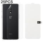 25 PCS Soft Hydrogel Film Full Cover Back Protector with Alcohol Cotton + Scratch Card for OnePlus 7