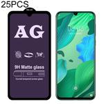 25 PCS AG Matte Anti Blue Light Full Cover Tempered Glass For Huawei Y6 (2019)