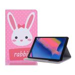Horizontal Flip Leather Case with Card Slots & Holder & Wallet & Photo Frame for Galaxy Tab A 8.0 (2019)(Pink Rabbit)