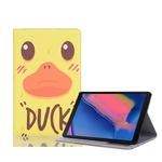 Horizontal Flip Leather Case with Card Slots & Holder & Wallet & Photo Frame for Galaxy Tab A 8.0 (2019)(Yellow Duck)