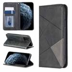 For iPhone 11 Pro Rhombus Texture Horizontal Flip Magnetic Leather Casewith Holder & Card Slots & Wallet (Black)
