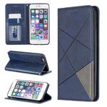 Rhombus Texture Horizontal Flip Magnetic Leather Case with Holder & Card Slots & Wallet For iPhone 6 Plus & 6s Plus(Blue)