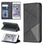 Rhombus Texture Horizontal Flip Magnetic Leather Case with Holder & Card Slots & Wallet For iPhone 6 & 6s(Black)
