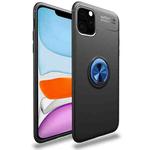 For iPhone 11 lenuo Shockproof TPU Case with Invisible Holder (Black Blue)