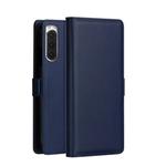 DZGOGO MILO Series PC + PU Horizontal Flip Leather Case with Holder & Card Slot & Wallet For Sony Xperia 2(Blue)
