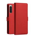 DZGOGO MILO Series PC + PU Horizontal Flip Leather Case with Holder & Card Slot & Wallet For Sony Xperia 2(Red)