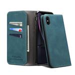 PU + TPU Horizontal Flip Leather Case with Holder & Card Slots & Wallet for iPhone X / XS(Green)