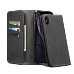 For iPhone XR PU + TPU Horizontal Flip Leather Case with Holder & Card Slots & Wallet(Black)