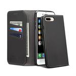 PU + TPU Horizontal Flip Leather Case with Holder & Card Slots & Wallet for iPhone 7 Plus / 8 Plus(Black)