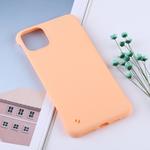 Frosted Anti-skidding PC Protective Case for iPhone 11(Apricot)