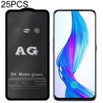 25 PCS AG Matte Frosted Full Cover Tempered Glass For OPPO Reno Z