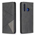 Rhombus Texture Horizontal Flip Magnetic Leather Case with Holder & Card Slots For Huawei P Smart+ 2019 / Honor 10i (Honor 20 lite)(Black)