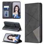 Rhombus Texture Horizontal Flip Magnetic Leather Case with Holder & Card Slots For Huawei P20 lite (2019) / nova 5i(Black)
