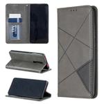 Rhombus Texture Horizontal Flip Magnetic Leather Case with Holder & Card Slots For Xiaomi Redmi K20 / K20 Pro / Mi 9T(Grey)