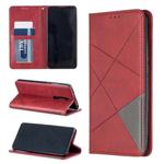 Rhombus Texture Horizontal Flip Magnetic Leather Case with Holder & Card Slots For Xiaomi Redmi K20 / K20 Pro / Mi 9T(Red)