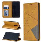 Rhombus Texture Horizontal Flip Magnetic Leather Case with Holder & Card SlotsFor Xiaomi Redmi K20 / K20 Pro / Mi 9T(Yellow)