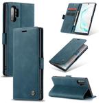 CaseMe-013 Multifunctional Horizontal Flip Leather Case with Card Slot & Holder & Wallet for Galaxy Note 10+(Blue)