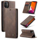 CaseMe-013 Multifunctional Horizontal Flip Leather Case with Card Slot & Holder & Wallet for iPhone 11(coffee)