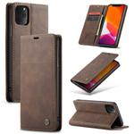 CaseMe-013 Multifunctional Horizontal Flip Leather Case with Card Slot & Holder & Wallet for iPhone 11 Pro Max(coffee)