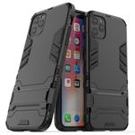 Shockproof PC + TPU Case with Holder for 11 Pro Max(Black)