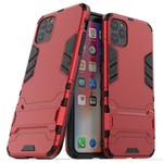 Shockproof PC + TPU Case with Holder for 11 Pro Max(Red)