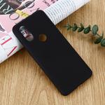 Solid Color Liquid Silicone Shockproof Full Coverage Case For Motorola One (P30 Play)(Black)