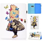 Colored Drawing Pattern Horizontal Flip PU Leather Case with Holder & Card Slots & Sleep / Wake-up Function for Galaxy Tab S5e 10.5 / T720 / T725(Girl)